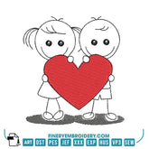 Romantic Couples Embroidery Design Pack – 20 Designs in 3 Sizes | FineryEmbroidery - FineryEmbroidery